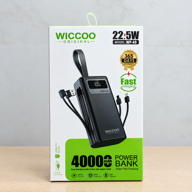 پاوربانک WICCOO مدل WP-40