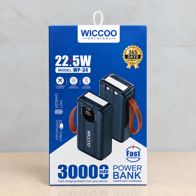 پاوربانک WICCOO مدل WP-34